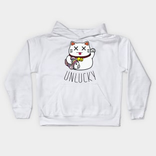 Unlucky Maneki Neko Kids Hoodie